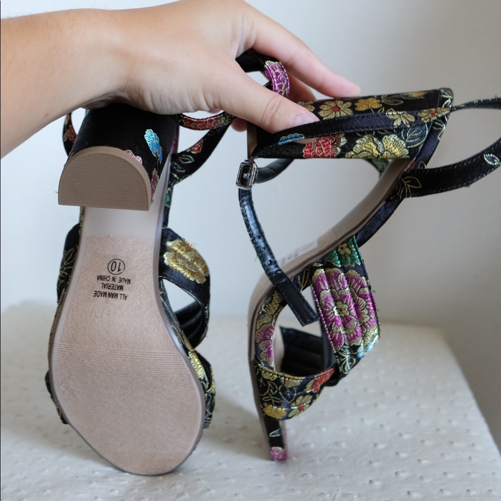 Never been worn silk shoes